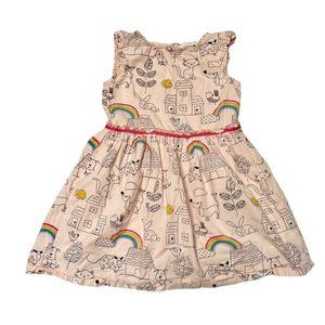 Beebay Rainbow Print Dress Size 4